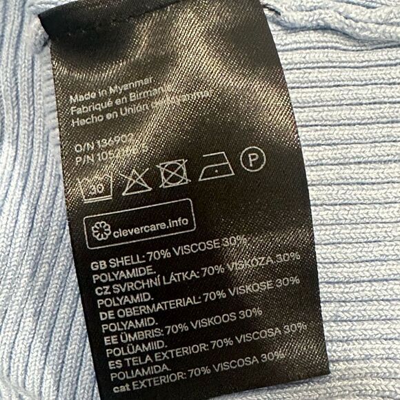 H&M Blue Ribbed Long Sleeve Top - Picture 4 of 4